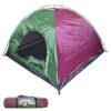 Σκηνή Igloo Summertiempo για 4 Άτομα Καλοκαιρινή 500mm - Πράσινο/Ροζ