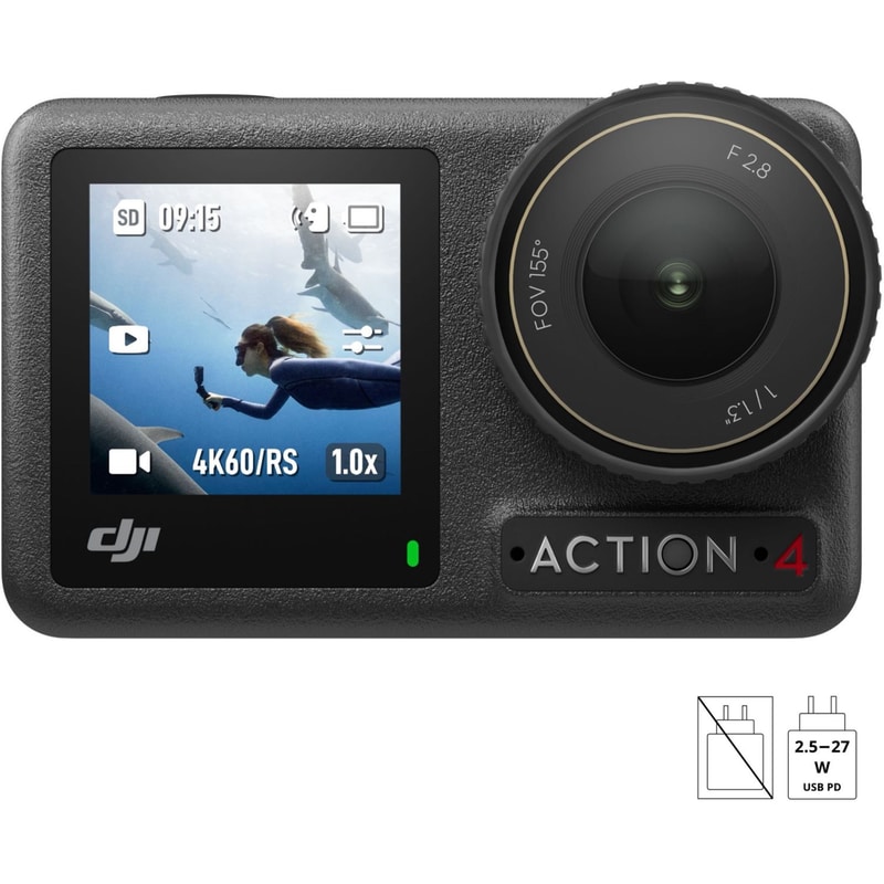Camera Dji Osmo action 4 Standard – Black – €249.00 | Public.gr