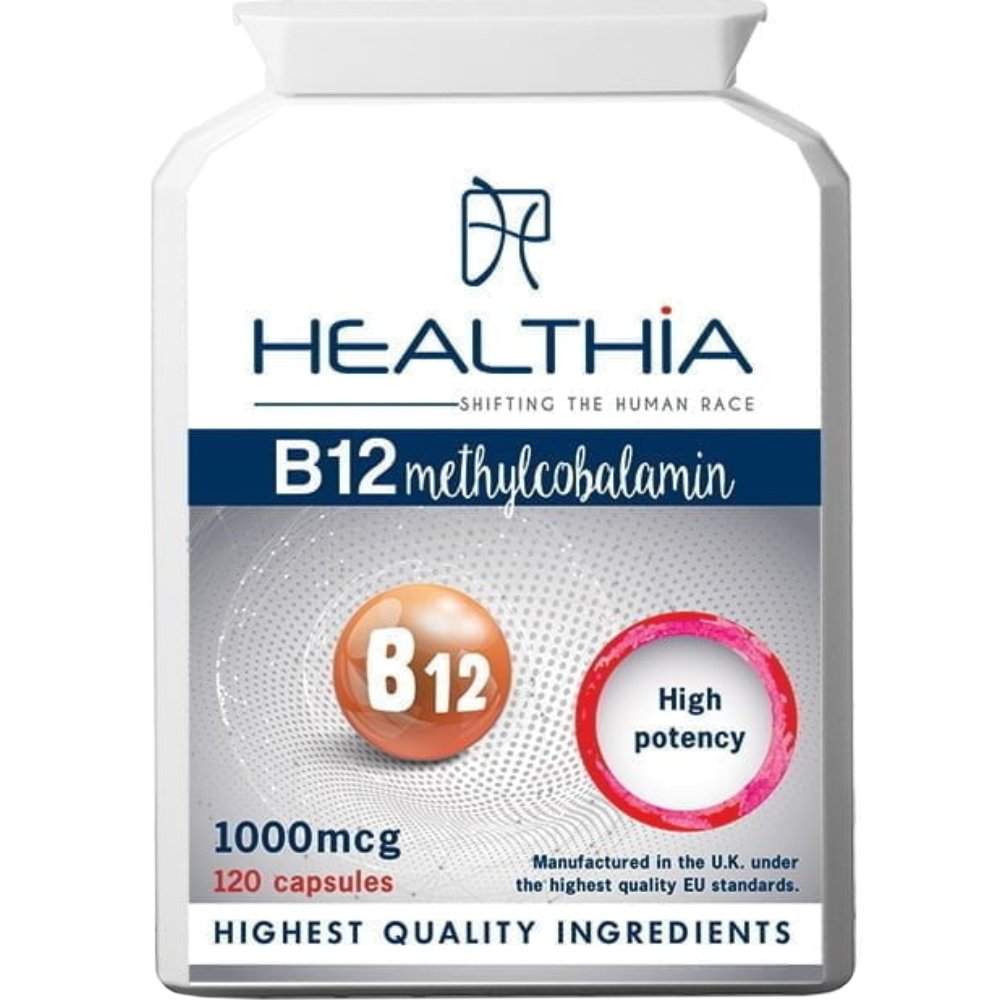 Healthia B12 Methylcobalamin 1000μg High Potency 120caps