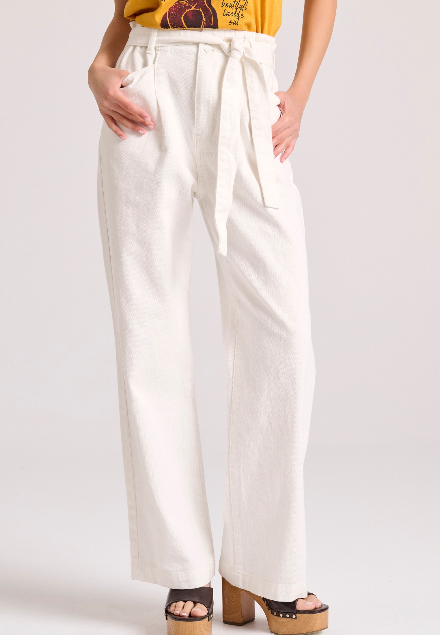 Garment dyed wide leg τζιν παντελόνι – €38.97 | FunkyBuddha