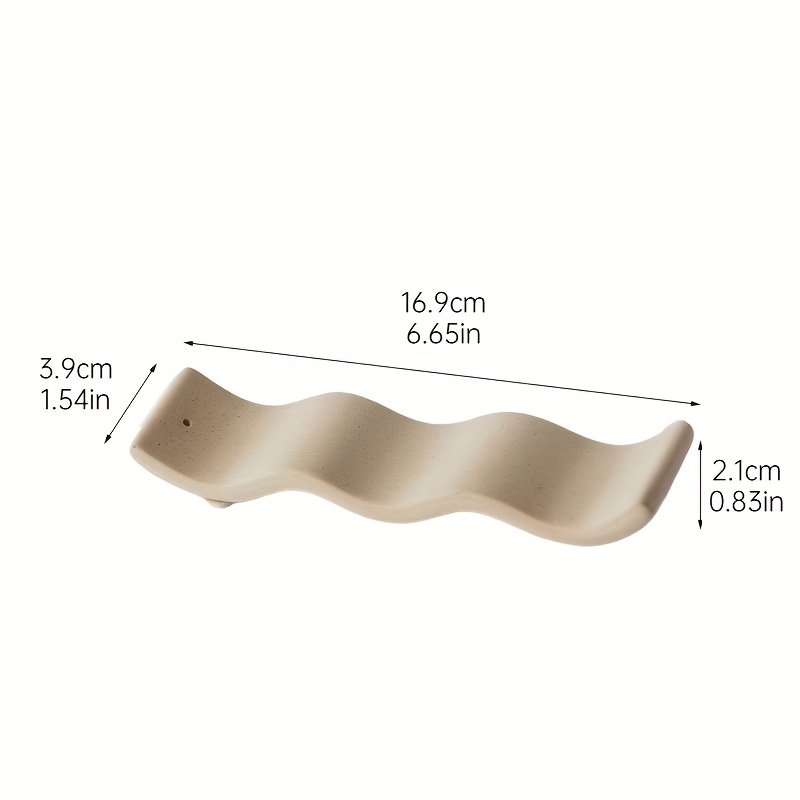 TEMU Japanese-style Modern Minimalist Ceramic Incense Holder For Indoor Home Use, Creative Incense Base, Stick Incense Holder, Decorative Tabletop Ornament.
