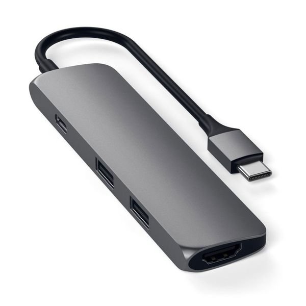 Satechi Slim Aluminum Type-C Multi-Port 4K Καλώδιο Hub