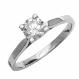 Λευκόχρυσο μονόπετρο Κ18 με διαμάντι Brilliant 050431 – €2010 | Kosmima24