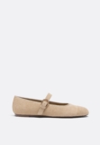 Stradivarius Δερμάτινες Μπαλαρίνες Με Μύτη Μπεζ 40 – €17.99 | Stradivarius
