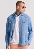 Oversized τζιν πουκάμισο με τσέπες – €44.99 | FunkyBuddha